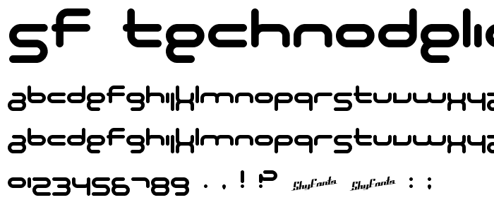 SF Technodelight NS Bold font